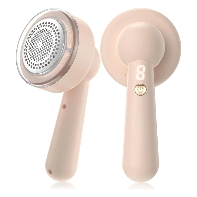 Quitapelusas Electrico Recargable con Pantalla LED 6 Hojas 3 Velocidades - Maquina Quitar Bolitas Ropa