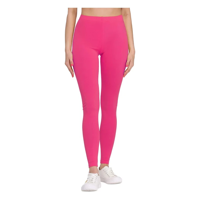 Legging long femme Bellivalini BLV50147 en viscose - Rose M