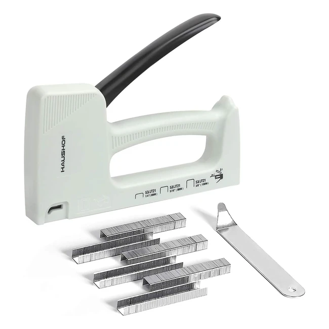 Agrafeuse murale légère Haushof type 53 avec repoussoir - 800 agrafes 8mm