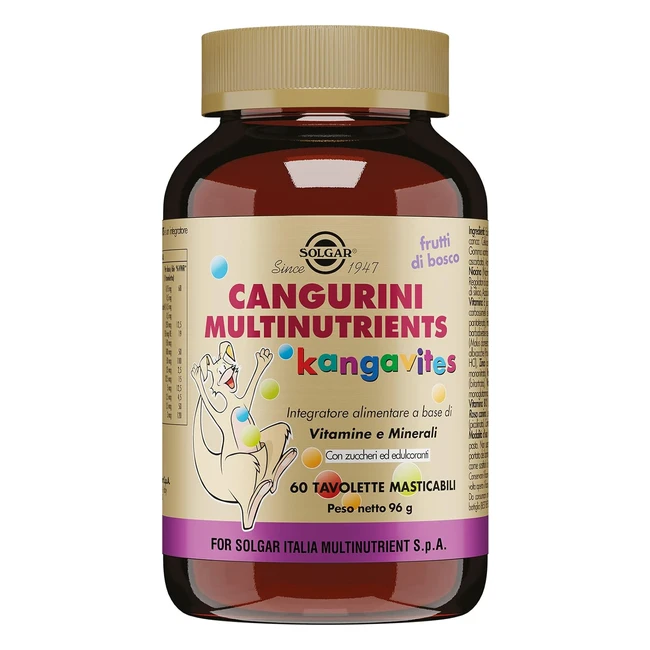 Solgar Cangurini Multinutrients Masticabile Frutti di Bosco 600 Unità
