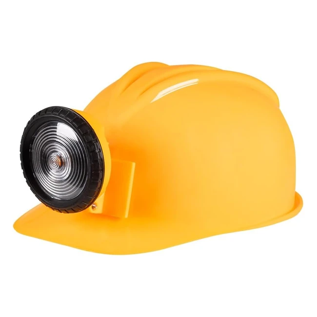Casco de Trabajador Boland 01414 con Luz Amarilla y Negra - Adulto Tamaño Ajustable