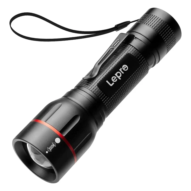 Lampe Torche LED Lepro LE2050 Ultra Puissante 5 Modes Zoomable IPX4 Etanche