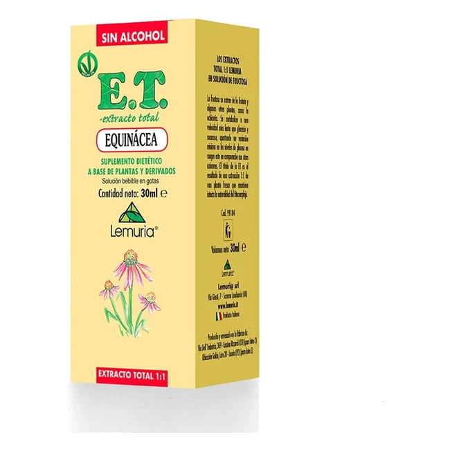 Lemuria Echinacea Integratore Naturale Difese Organismo Vie Respiratorie 30ml