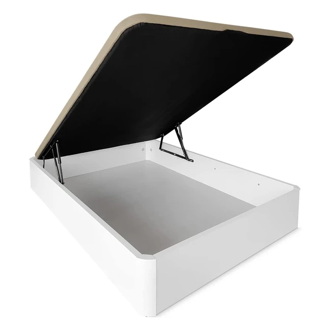 Canapé Abatible Econatura Reforzado 150x190 Grosor 30mm Blanco