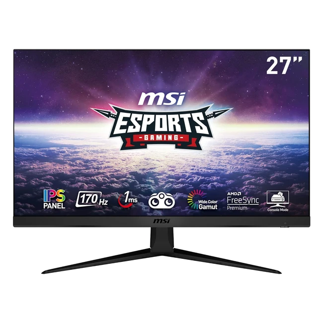 Monitor Gaming MSI G2712 27 FHD IPS 1920x1080 170 Hz 1ms Freesync Premium