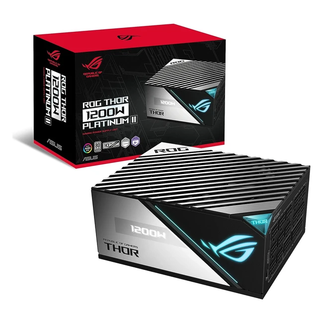ASUS ROG Thor 1200W Platinum II Fuente de Alimentación Modular 1200W 80 Platinum Lambda a Disipadores ROG Ventilador PWM 135mm 0 dB