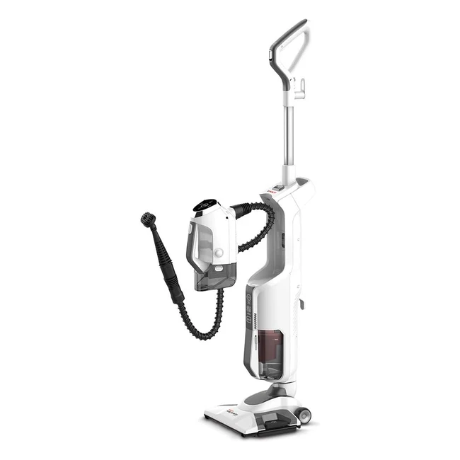 Polti Vaporetto 3 Clean - Escoba a Vapor y Aspirador Sin Bolsa 3 en 1 - 1800W Blanco/Gris