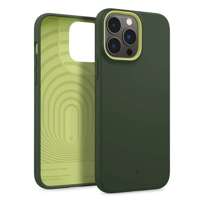 Caseology Nano Pop Case for iPhone 13 Pro Max - Avo Green - Slim Profile, Wireless Charging Compatible