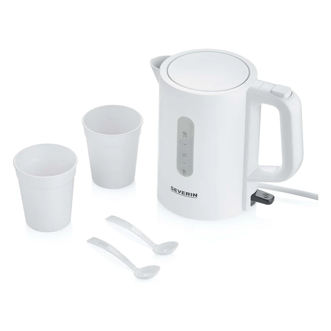 Severin Juego de Tetera de Viaje 0.5L 115/230V - Blanco WK 3462
