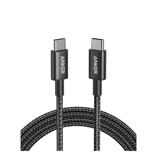 Anker 333 USB-C auf USB-C Ladekabel 1.8m 100W USB 2.0 Typ C Kabel - Schnellladeleistung - MacBook Pro 2020, iPad Pro 2020, iPad Air 4, Galaxy S21, Pixel, Switch, LG