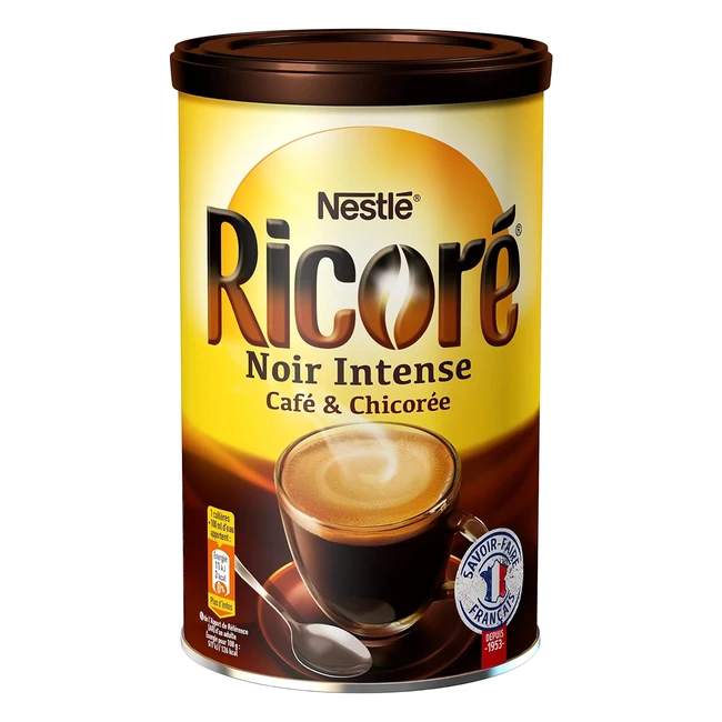 Nestlé Ricor Noir Intense - Substitut de Café - 240g - Gout Unique - Facile à Préparer