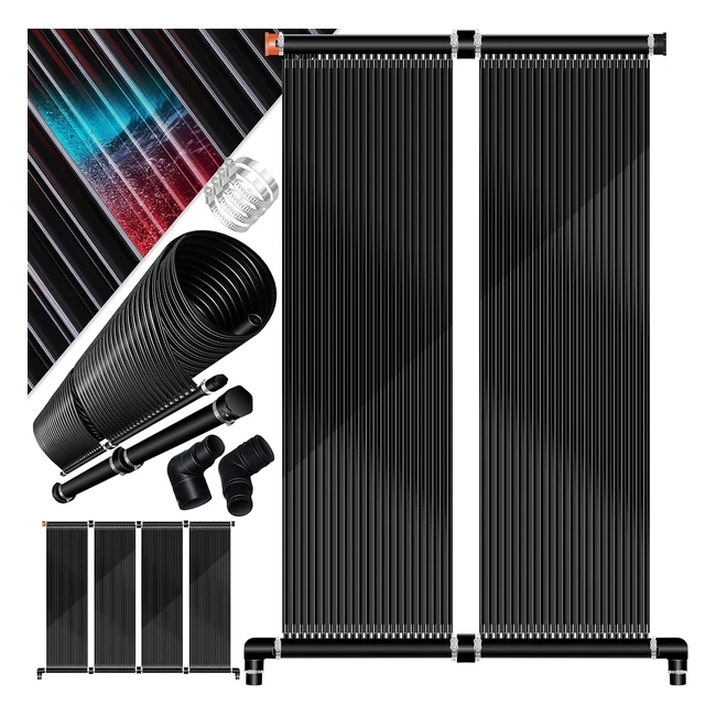 Kesser Solar Poolheizung 300 cm | Sonnenkollektor | UV-beständiger Kunststoff