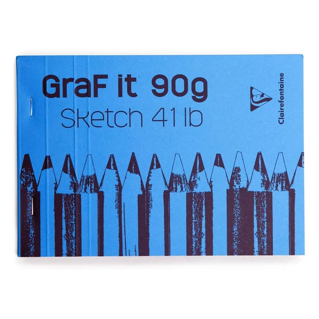 Bloc de croquis Clairefontaine Graf it A5 160 pages 90g - Réf.123456