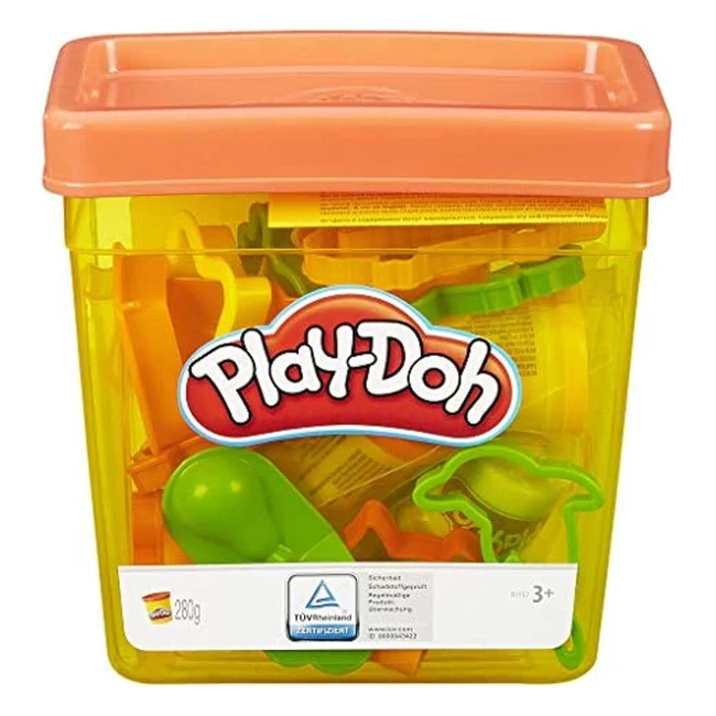 Playdoh Pate a Modeler La Boite Creative - Tampons Animaux Vehicules - 5 Pots 56g - Moules Extruder Emportepieces - Jouet Educatif Enfants 3-5 ans