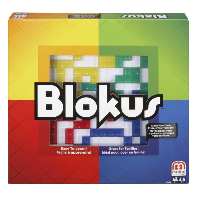 Jeu de Société Blokus Mattel Games BJV44 - Stratégie Familiale - Apprendre en moins d'une minute