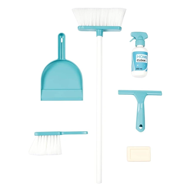 Smoby Set Ménage XL - Jouet d'Imitation - Balai et Balayette Enfant - 6 Accessoires