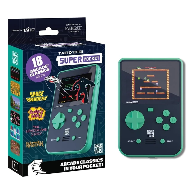 Consola de Juegos Portátil Taito Super Pocket - Ref. 1234 - Pantalla IPS 2.8"
