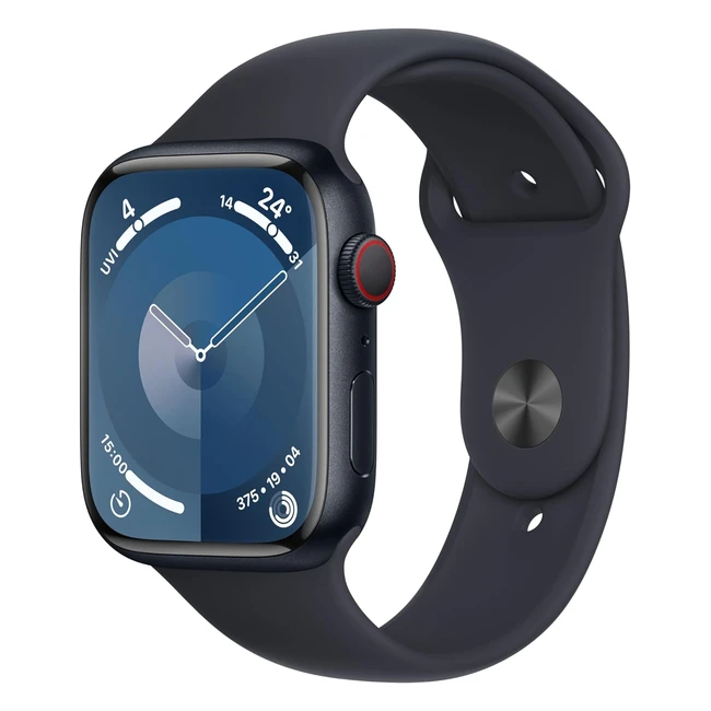 Apple Watch Series 9 GPS Cellular 45mm Midnight Smartwatch ML Fitness Tracker Blood Oxygen ECG AlwaysOn Display