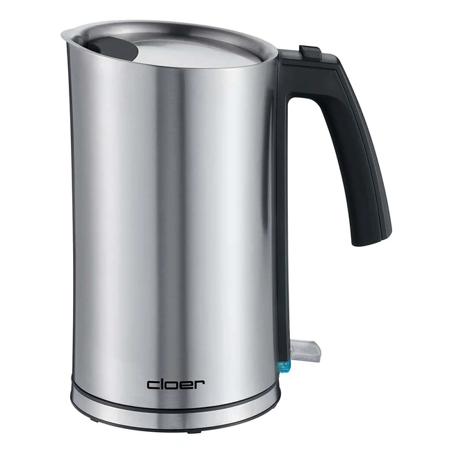 Cloer 4909 Coolwallwasserkocher 2000 W - Innen liegende Füllmengenmarkierung - Wärmeisoliert - Bis zu 12 l - Mattierter Edelstahlbehälter