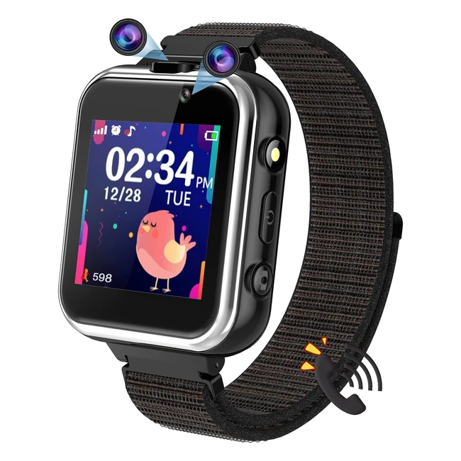 Reloj Inteligente Niños PTHTECHUS Kids Smartwatch - Llamadas, Juegos, Cámara, Modo Escuela, SOS - Regalos Cumpleaños