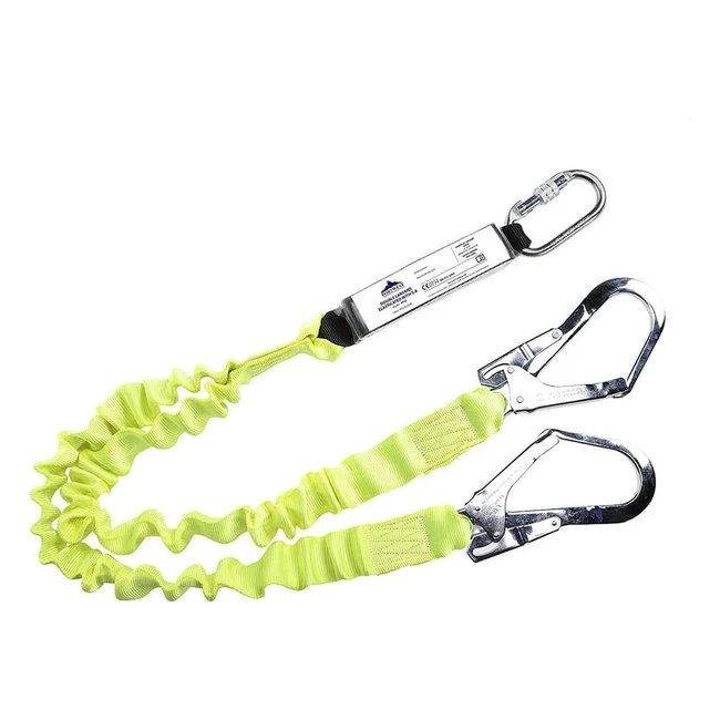 Portwest Línea de Amarre Elástica Doble FP52YER - Resistencia a la Rotura - 100kg