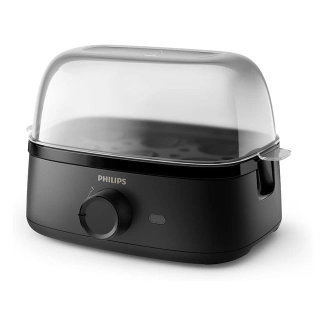 Philips Egg Cooker 3000 Series Family Size Up to 6 Eggs Soft Medium Hard Poached Easy to Clean HD913791