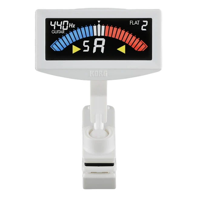Korg AW4GBK PitchCrowG Clip-On Guitar Tuner - Weiß - Kompakt & Präzise