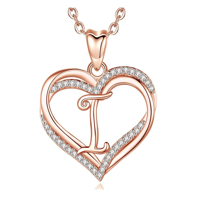 Collana Infuseu Cuore Lettera AZ Gioielli Iniziali CZ Donne