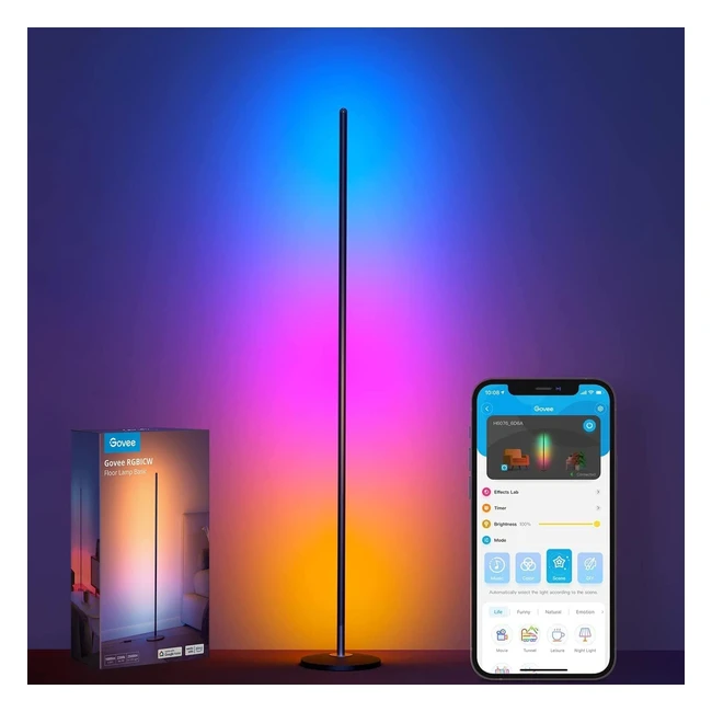 Lampada da Terra LED RGBIC Moderna Govee H6076 - 16 Milioni di Colori