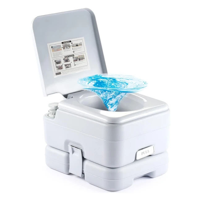 WC Portatile Dartmoor 10L - Toilette da Campeggio con Pompa a Pistone