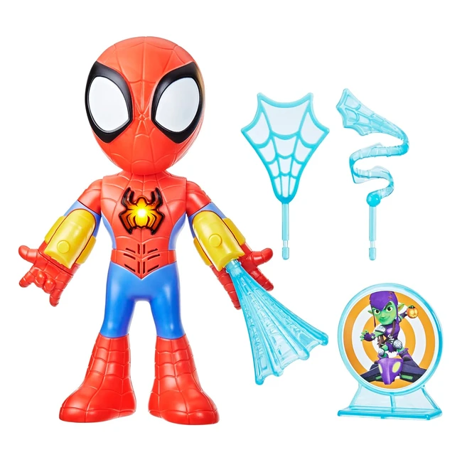 Marvel F83175E0 Amazing Friends Electronic Suit Up Spidey 10inch Action Figure