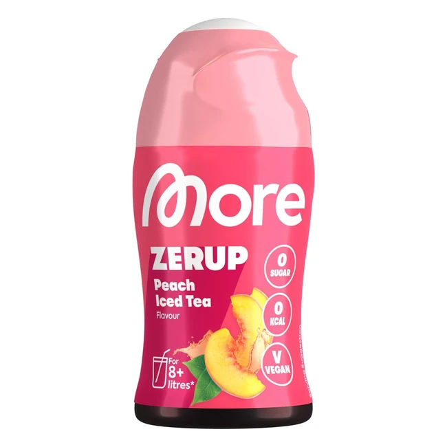 Zerup Pfirsich Eistee 65 ml bis zu 8 l Fertiggetränk Zero Sirup mit Pfirsich-Eistee-Geschmack