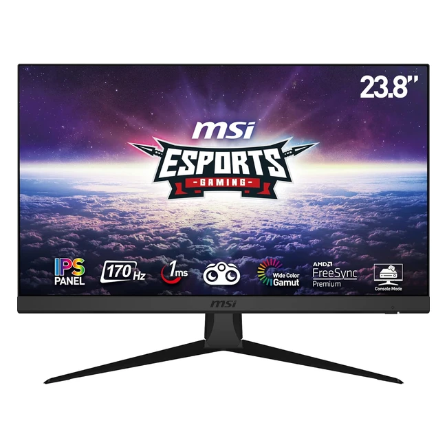 Monitor Gaming MSI G2412 IPS 24 FHD 1920x1080 170 Hz 1ms AMD FreeSync Premium