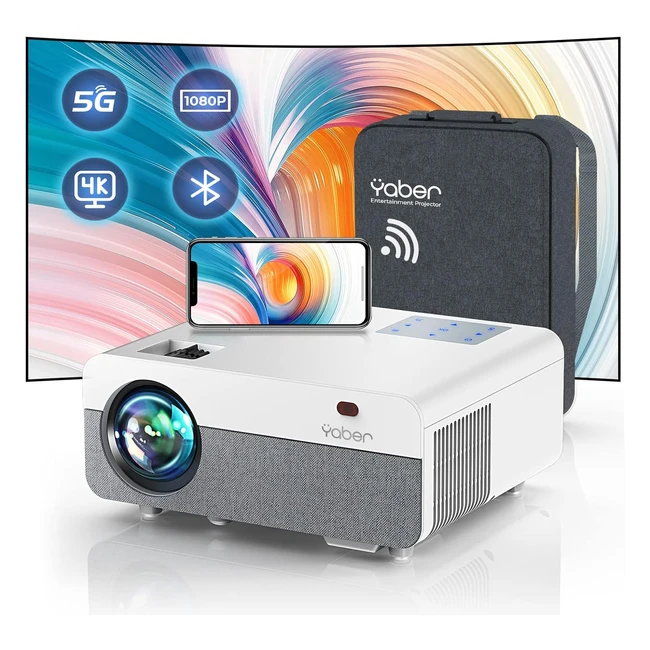 Vidéoprojecteur Yaber Pro Y9 450ANSI Full HD 1080P 4K Support WiFi Bluetooth Correction 4D Zoom Rétroprojecteur Home Cinéma Portable