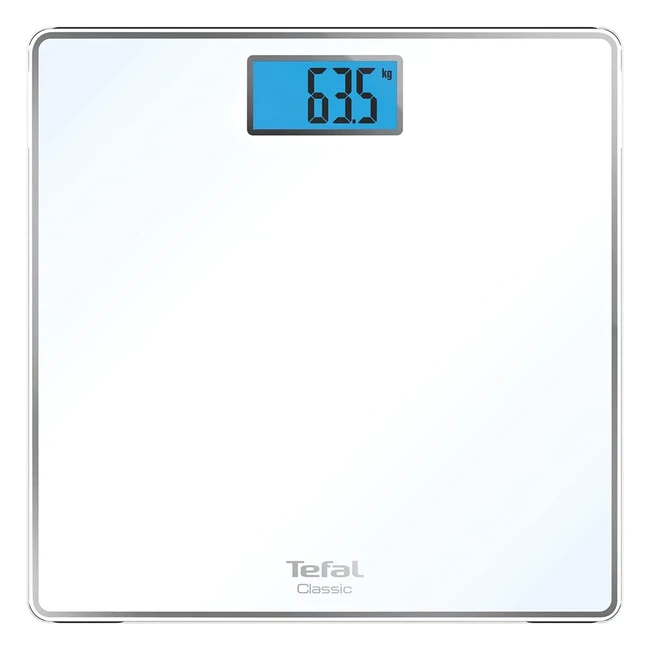 Balance Tefal Classic PP1501V0 Blanc - 31x31cm - Max 160kg - Graduation 100g