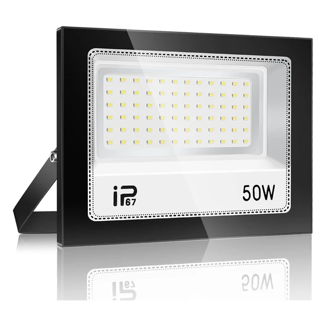 Foco LED Exterior 50W Seguridad IP67 Blanco Frío 5000lm - YZYFACAI