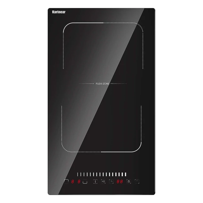 Piano Cottura Induzione Karinear 30 cm - 2 Zone 3500W - Zona Flessibile