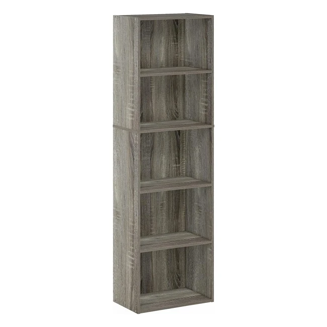 Libreria Portaoggetti 5 Piani Rovere Francese Furinno 11055GYW