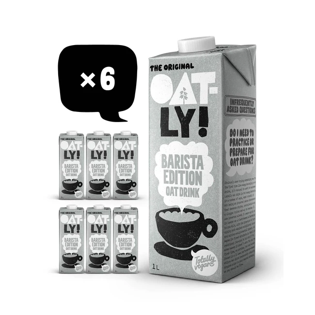 Oatly Barista Edition Haferdrink 1l 6er Pack - Vegan & Schaumbar