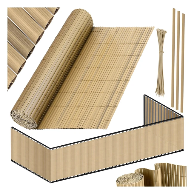 Kesser PVC Sichtschutzzaun Balkonverkleidung Winddicht Wetterfest 160x500cm