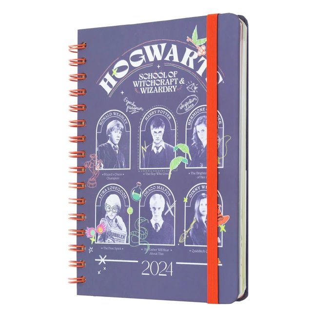 Agenda Annuel 2024 Harry Potter A5 - Grupo Erik - Planification Mensuelle - Calendrier 2024