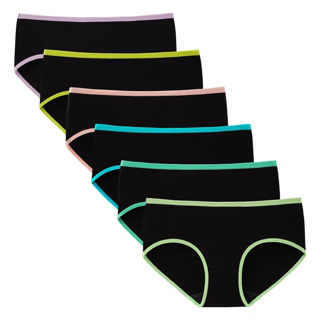 Innersy Culotte Fille Coton Doux Lot de 6 - 10 16 ans