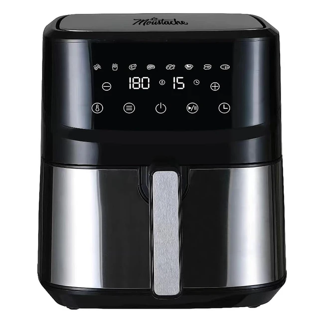 Friggitrice senza olio 65L ad aria calda 1700W con ebook di ricette Air Fryer 8 programmi