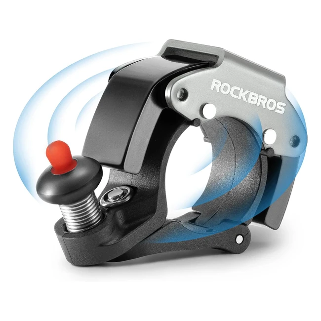 Timbre bicicleta Rockbros mini campana aleación aluminio 222mm MTB carretera plegable ebike
