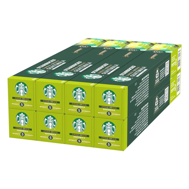 Capsules Café Starbucks Guatemala by Nespresso - Torréfaction Blonde - 80 Capsules