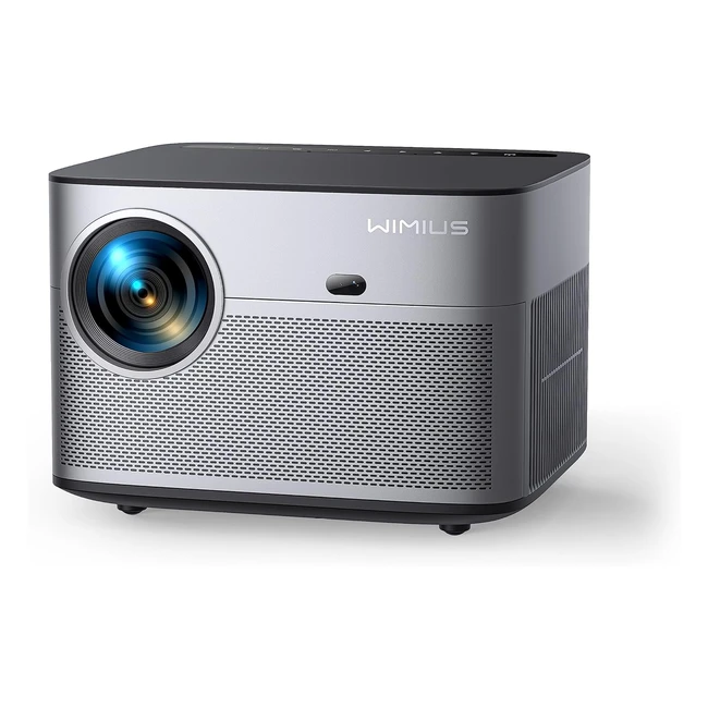 Proiettore WiFi Bluetooth 1080p Full HD 650 ANSI Proiettore 4K Wimius Videoproiettore WiFi6 Zoom 10050 Touch Screen Home Theatre 300 per SmartphoneFirestickPS5USB HDMI