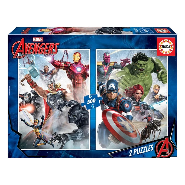 Puzzle Avengers 500 pces 34x48 cm Fix Puzzle Tail 11 ans 17994