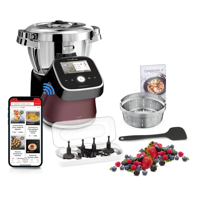 Robot Cuiseur Moulinex Companion Touch Pro HF93E610 - 18 Modes Balance Intégrée