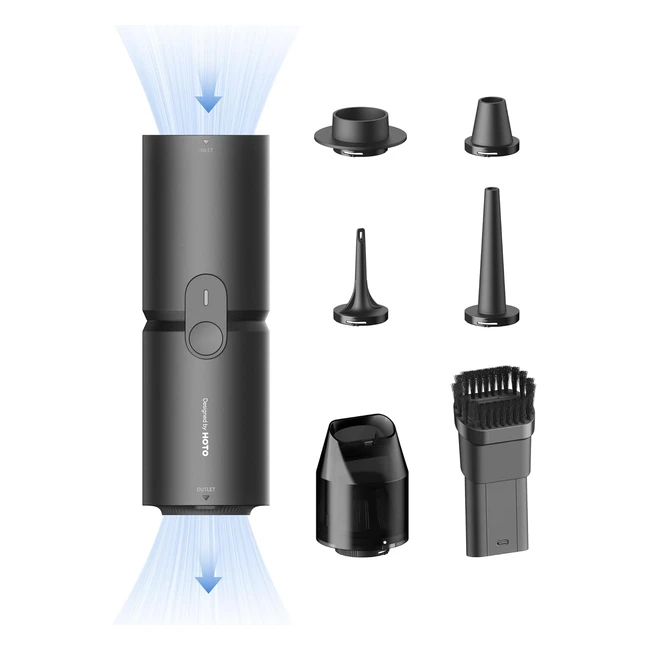 Aspirabriciole senza fili Hoto 15000pa 4 in 1 - Potente mini aspirapolvere auto a mano