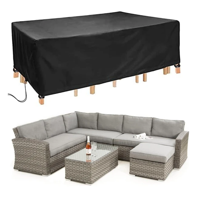 Housse Salon de Jardin Extra Large 280x204x106cm - Landrip 420D Oxford Imperméable